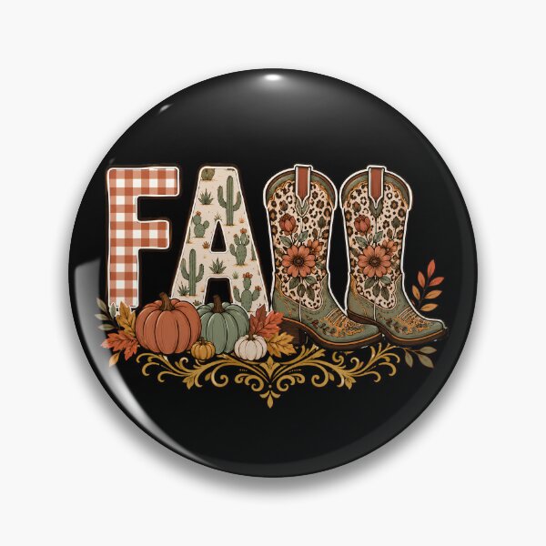 Item preview, Botas vaqueras retro a cuadros para otoño, disfraz divertido de calabaza para Halloween. designed and sold by WildAuraArt.
