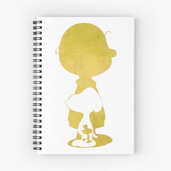 Item preview, Vintage Yellow Charlie Brown & Snoopy Silhouette Art designed and sold by meomigvelf.