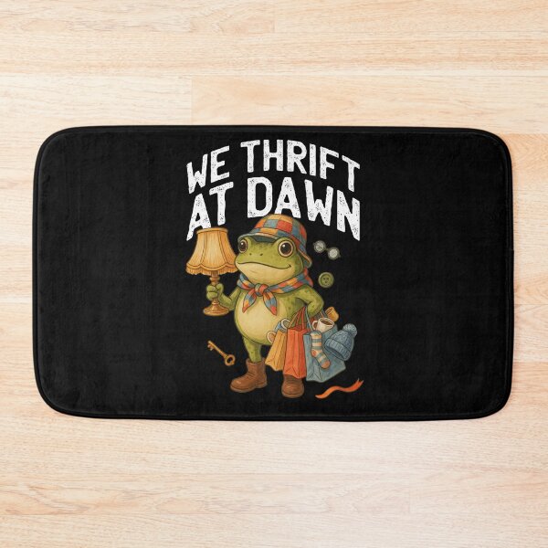 Item preview,  We Thrift at Dawn Frog, Funny Thrifting Vintage Collector, Cute Cottagecore Frog Design designed and sold by Trendvia .