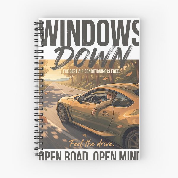 Item preview, Windows Down. | Premium Automotive Streetwear | Open Road Lifestyle Graphic Tee designed and sold by SAJ Design Studio.