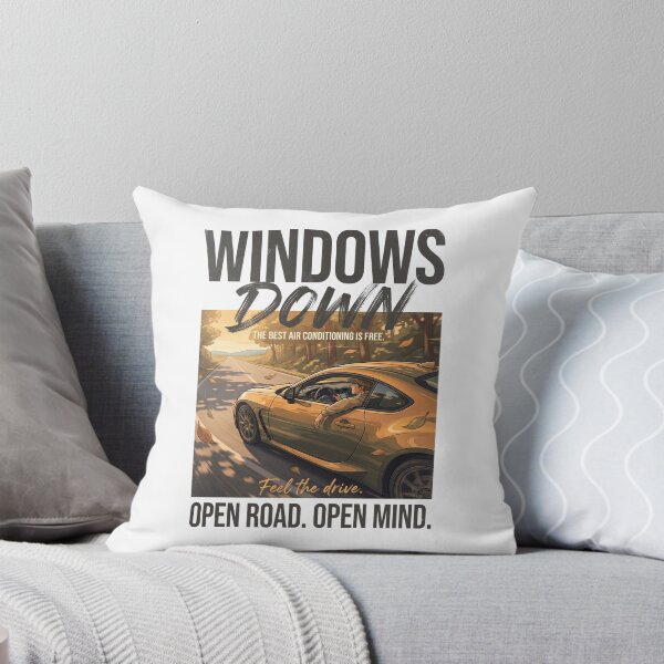 Item preview, Windows Down. | Premium Automotive Streetwear | Open Road Lifestyle Graphic Tee designed and sold by SAJ Design Studio.