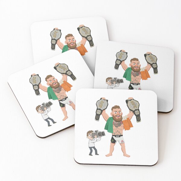 Item preview, Conor McGregor Champ Champ Double Belt Cartoon Art designed and sold by annaarthk.