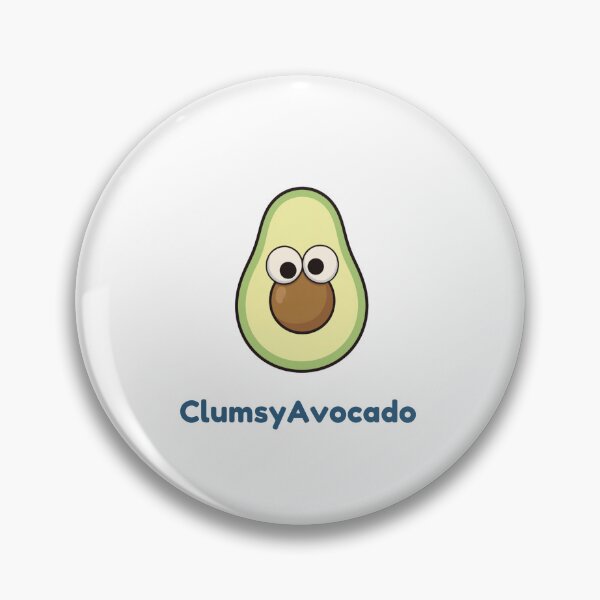 Item preview, Clumsy Avocado Funny Googly Eyes Cute Fruit Cartoon designed and sold by ClumsyStudio.
