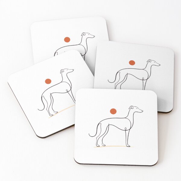 Item preview, Sighthound Dog Art – Greyhound Whippet and Saluki Inspired Design designed and sold by AMICO77.