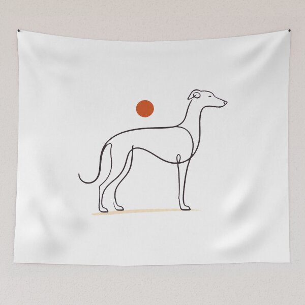Item preview, Sighthound Dog Art – Greyhound Whippet and Saluki Inspired Design designed and sold by AMICO77.