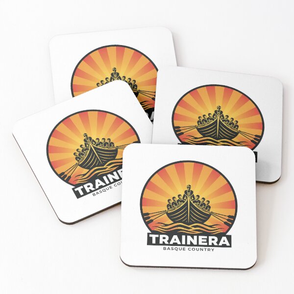 Item preview, Basque Trainera T-Shirt - Linocut Streetwear Art designed and sold by DONOSTIADESIGN.
