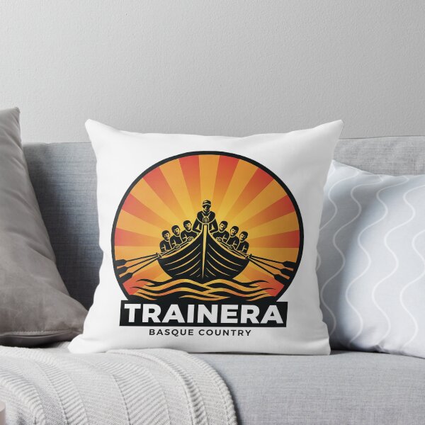 Item preview, Basque Trainera T-Shirt - Linocut Streetwear Art designed and sold by DONOSTIADESIGN.