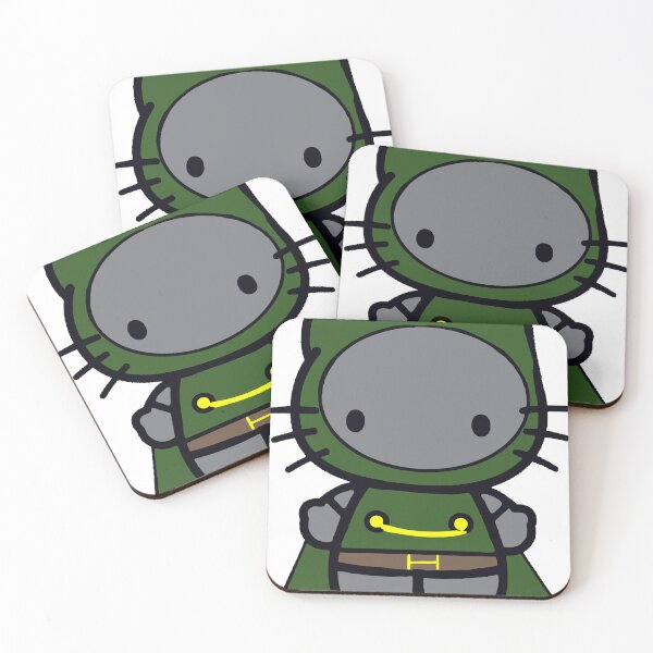 Item preview, Doctor Doom Hello Kitty Marvel Inspired Cute Villain Artwork designed and sold by GeekMix.