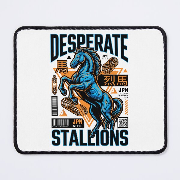 Item preview, Desperate Stallions Japan Style — Extreme Equestrian Club Graphic Tee v4 designed and sold by CornishPixiPony.