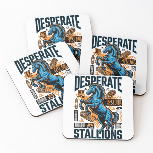 Item preview, Desperate Stallions Japan Style — Extreme Equestrian Club Graphic Tee v4 designed and sold by CornishPixiPony.