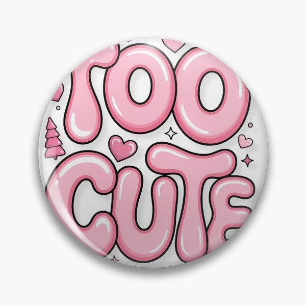 Item preview, Too Cute Pastel Pink Bubble Letters Kawaii Coquette Art designed and sold by Autumnn01.