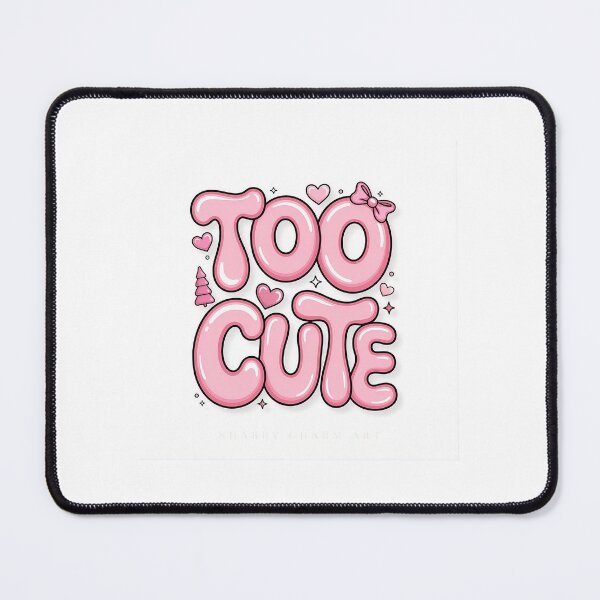 Item preview, Too Cute Pastel Pink Bubble Letters Kawaii Coquette Art designed and sold by Autumnn01.