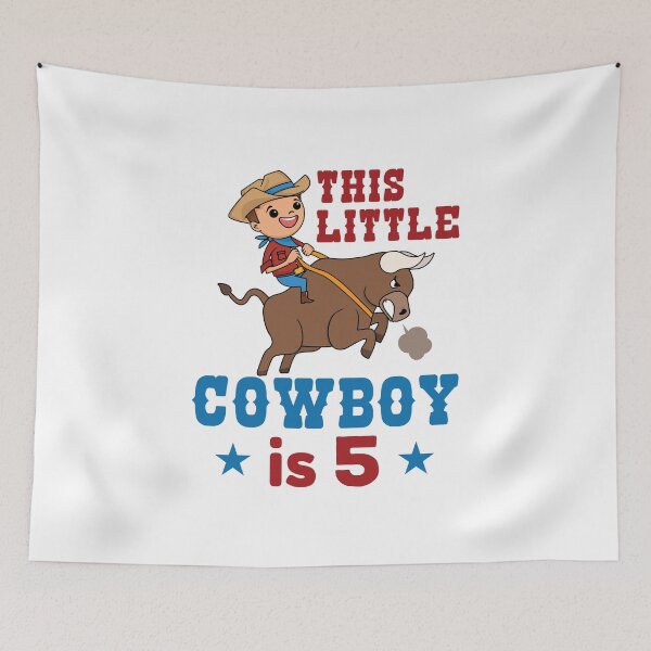 Item preview, This Little Cowboy is 5 Rodeo Birthday designed and sold by jaygo.