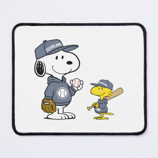Item preview, Cleveland Guardians Snoopy Woodstock Baseball Style M designed and sold by meomigvelf.