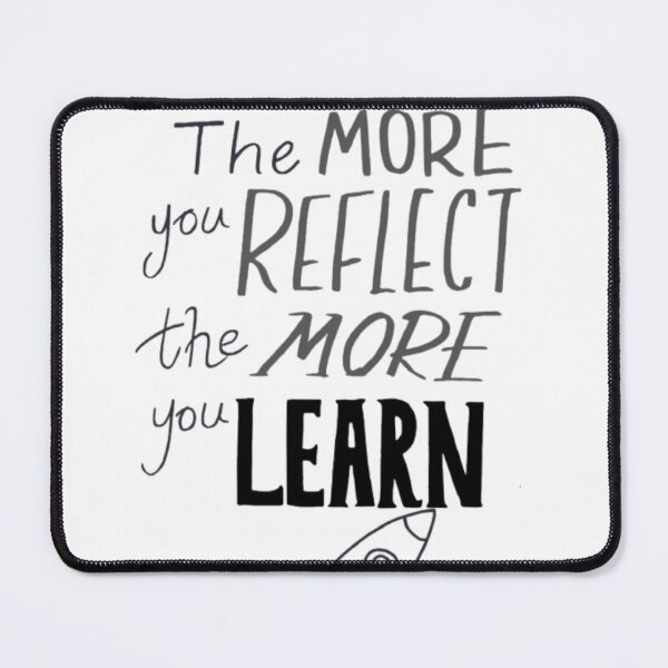 Item preview, Reflect More Learn More Minimal Motivational Rocket Design designed and sold by EdgeSphere.