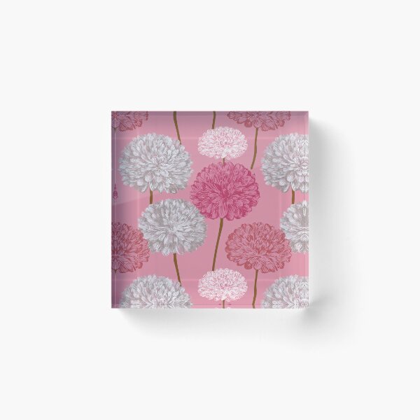 Item preview, Minimalistic Zinnia Print  - Flower Bouquet Pattern - Gifts For Husband designed and sold by RoyalStarsPatts.
