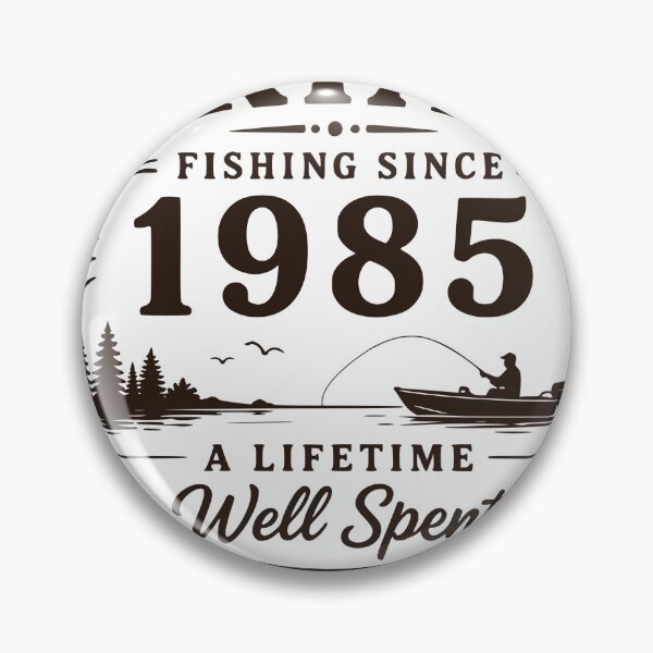 Item preview, A Lifetime Well Spent Fishing Vintage Angler Design designed and sold by TeeVerse27.