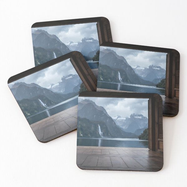 Item preview, Milford Sound & Korean Daecheongmaru Peaceful Nature Landscape Aesthetic designed and sold by SOOstudio73.