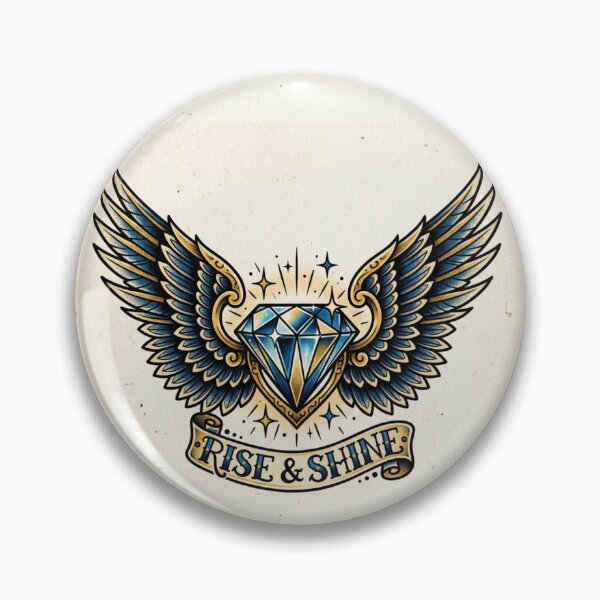Item preview, Winged Diamond Gothic Luxury Emblem designed and sold by EchoWave11.