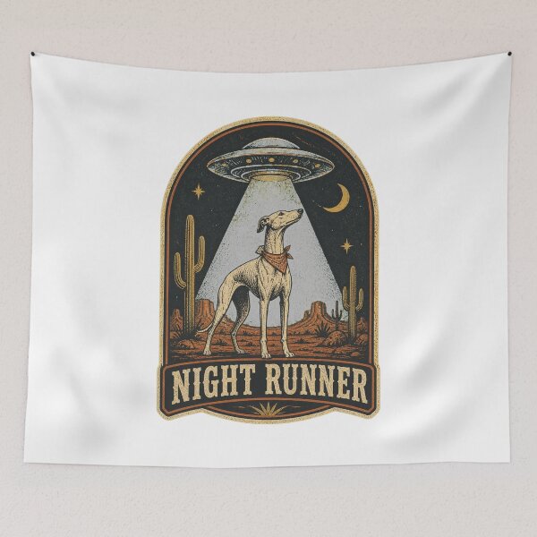 Item preview, Sighthound Dog Art – Greyhound Whippet and Saluki Inspired Design designed and sold by AMICO77.