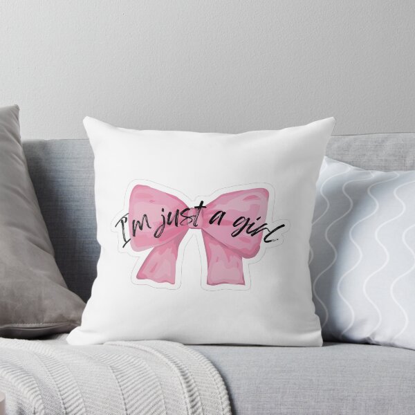Item preview, Im Just A Girl Pink Bow Soft Coquette Aesthetic designed and sold by Autumnn01.