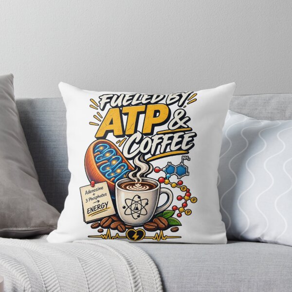 Item preview, Fueled by ATP & Coffee – Funny Biology Science Shirt designed and sold by Oualibaddas.