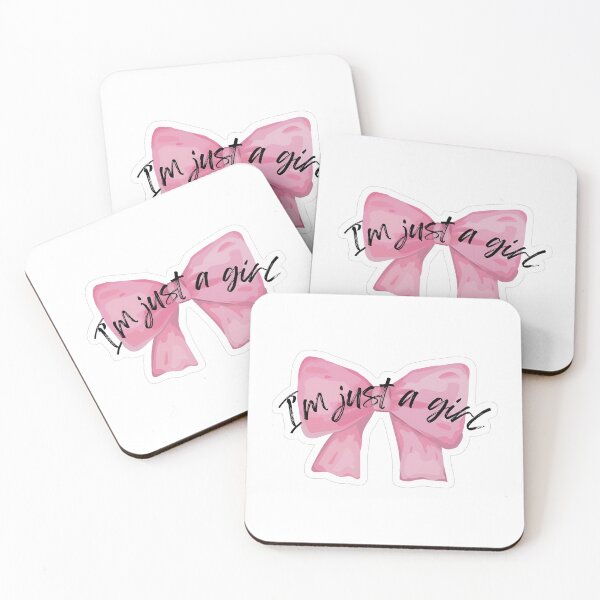 Item preview, Im Just A Girl Pink Bow Soft Coquette Aesthetic designed and sold by Autumnn01.