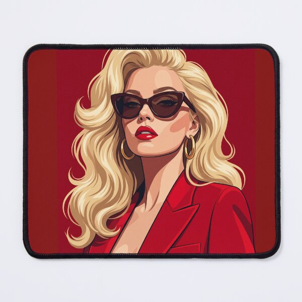 Item preview, Stylish Blonde in Red Blazer designed and sold by JenniferMoren.
