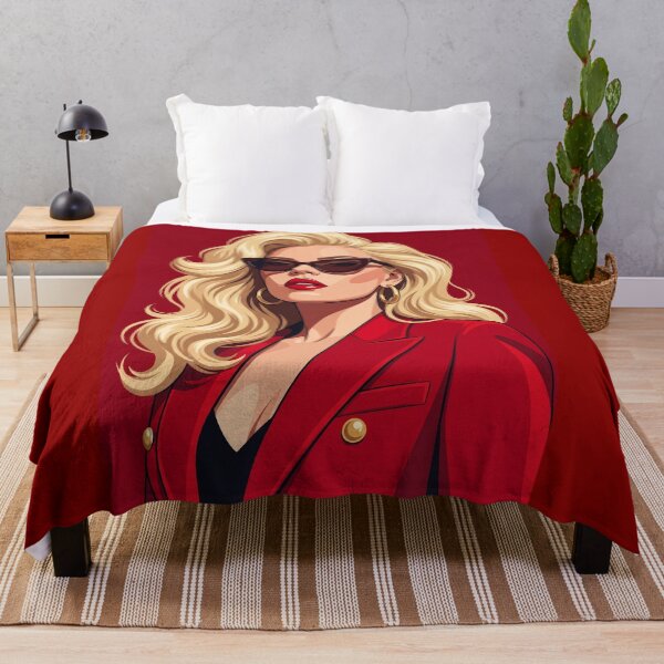 Item preview, Stylish Blonde in Red Blazer designed and sold by JenniferMoren.