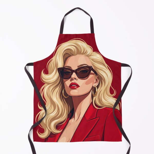 Item preview, Stylish Blonde in Red Blazer designed and sold by JenniferMoren.