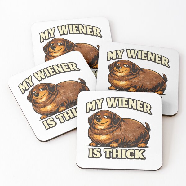 Item preview, My Wiener Is Thick – Funny Chunky Dachshund designed and sold by Kimberly Palmer.