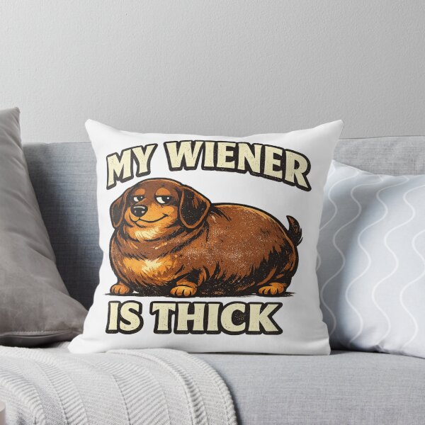 Item preview, My Wiener Is Thick – Funny Chunky Dachshund designed and sold by Kimberly Palmer.