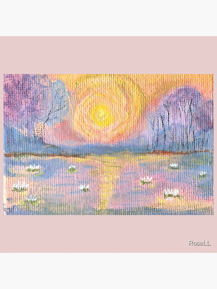 Thumbnail 4 of 4, Clock, Pink Sunrise designed and sold by RosaLL.