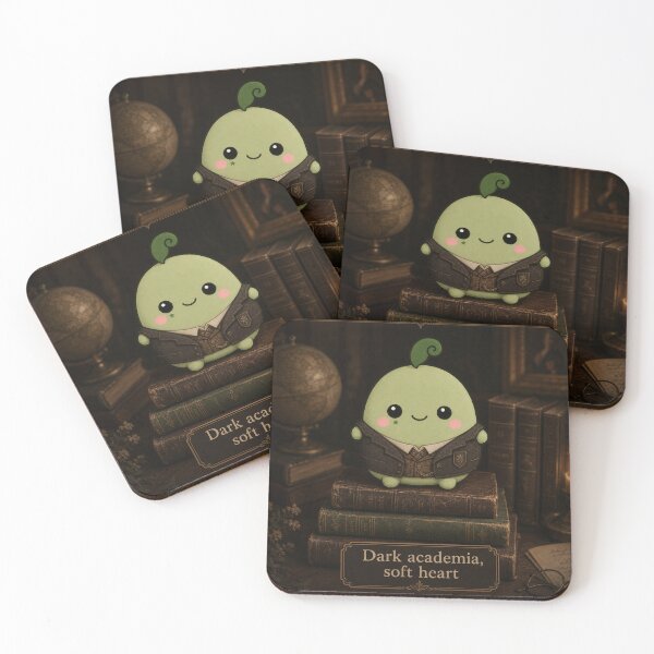 Item preview, Dark Academia Soft Heart Aesthetic Mascot designed and sold by srinig.