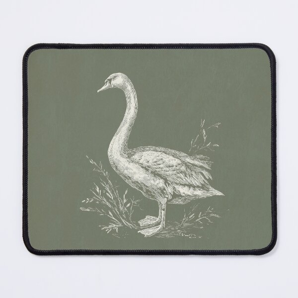 Item preview, Vintage Swan Among Grasses Line Art designed and sold by GoodOldPrints4.