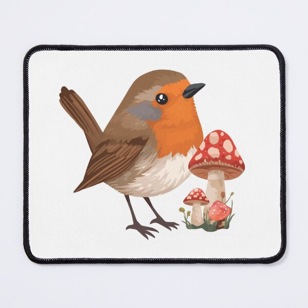Item preview, Woodland Robin Mushroom Sticker | Forest Bird & Red Toadstool Illustration | Cottagecore Nature Art | Woodland Wildlife designed and sold by Pandey14.