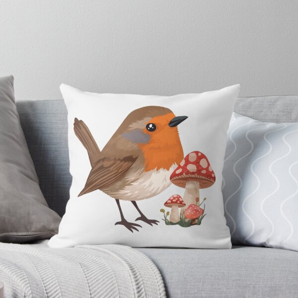 Item preview, Woodland Robin Mushroom Sticker | Forest Bird & Red Toadstool Illustration | Cottagecore Nature Art | Woodland Wildlife designed and sold by Pandey14.