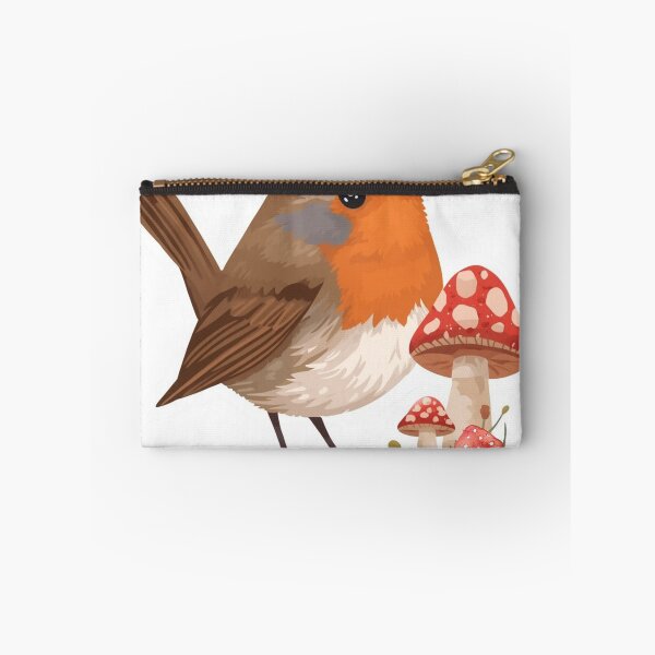 Item preview, Woodland Robin Mushroom Sticker | Forest Bird & Red Toadstool Illustration | Cottagecore Nature Art | Woodland Wildlife designed and sold by Pandey14.