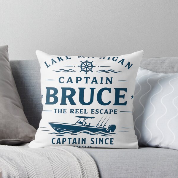 Item preview, Lake Michigan Captain Fishing Boat Angler Design designed and sold by TeeVerse27.