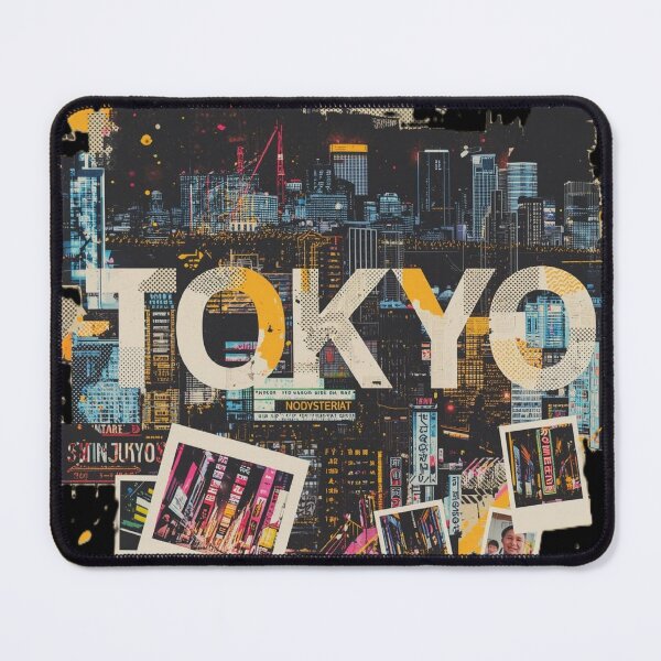 Item preview, Tokyo Urban Street Art Cyberpunk Neon Cityscape Collage designed and sold by ConfuseLab Alt.