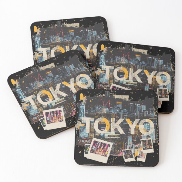 Item preview, Tokyo Urban Street Art Cyberpunk Neon Cityscape Collage designed and sold by ConfuseLab Alt.