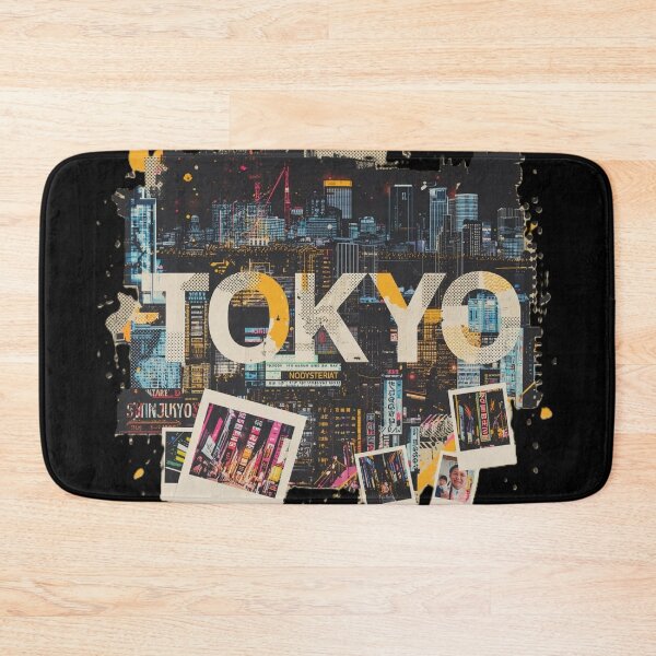 Item preview, Tokyo Urban Street Art Cyberpunk Neon Cityscape Collage designed and sold by ConfuseLab Shop.