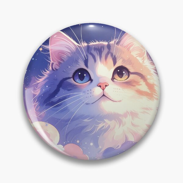 Item preview, Cosmic Watercolor Cat Floating in Galaxy Clouds designed and sold by BetweenForms.