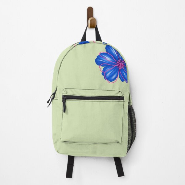 Item preview, Perfect Is Boring – Japanese Inspired Blue Flower designed and sold by IronVibesStudio.