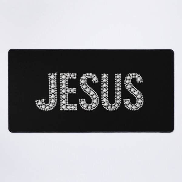 Item preview, Jesus Fake Rhinestone Typography designed and sold by pixiedustpaint.