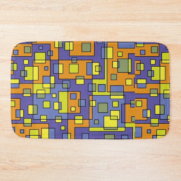 Item preview, Abstract Geometric Squares Pattern | Colorful Mosaic Art Print | Modern Retro Grid Design designed and sold by DigitalChickHub.