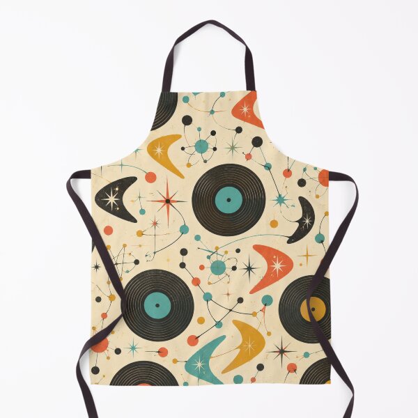 Item preview, Title: Atomic Records Mid Century Modern Pattern designed and sold by Golden Era Studio.