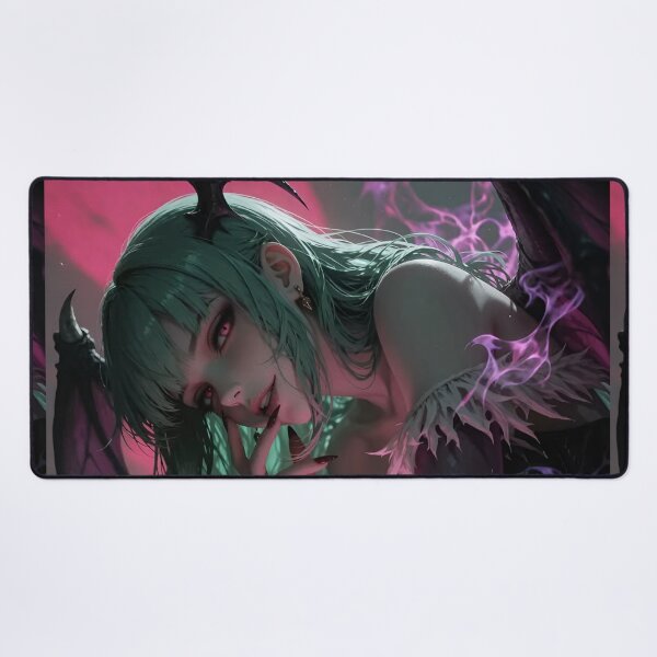 Item preview, Dark Fantasy Demon Queen Purple Flame Vampire Warrior Anime Style designed and sold by Dyan4.