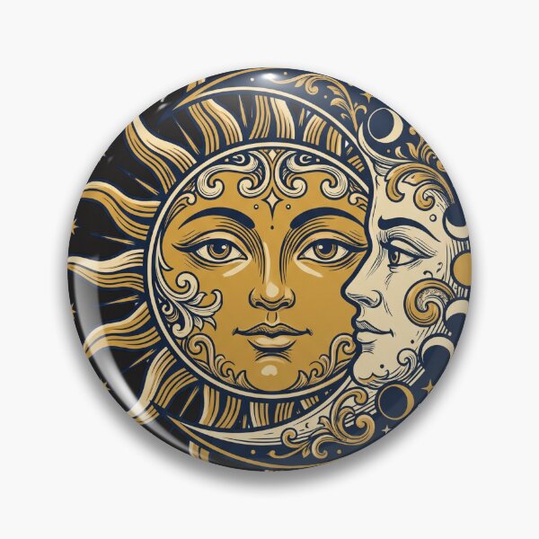 Item preview, Sun And Moon Celestial Faces designed and sold by Dream054521910.