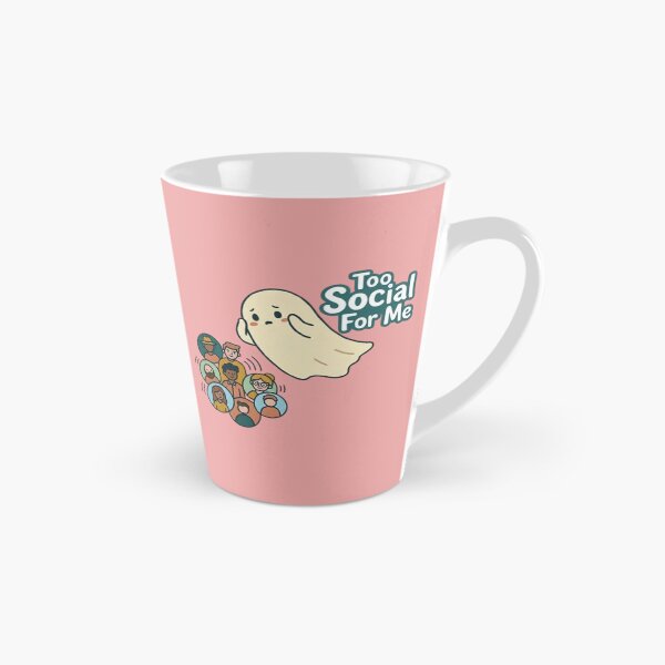 Item preview, Too Social For Me: Cute Ghost Introvert Design designed and sold by Northern Glow Art.